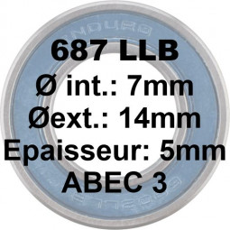 687 LLB 7x14x5 Bearing ABEC3