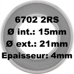 6702 2RS 15x21x4 ABEC 3 CB-080