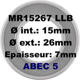 Roulement MR15267 LLU/LLB...