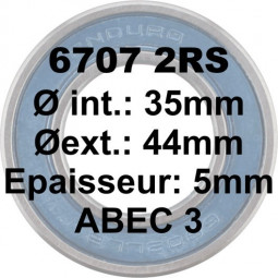 6707 2RS 35x44x5 Bearing ABEC3