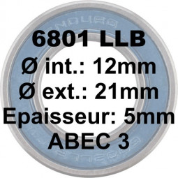 6801 LLB 12x21x5 Bearing ABEC3