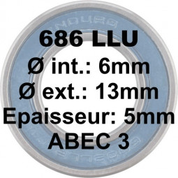686 LLU 6x13x5 Bearing ABEC3