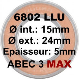 Roulement 6802 LLU MAX 15x24x5