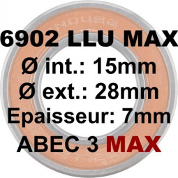 Roulement 6902 LLU MAX 15x28x7