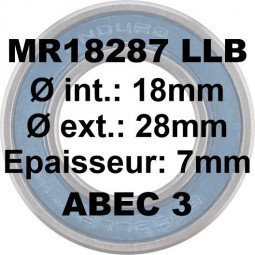 MR18287 LLB 18x28x7 Bearing...